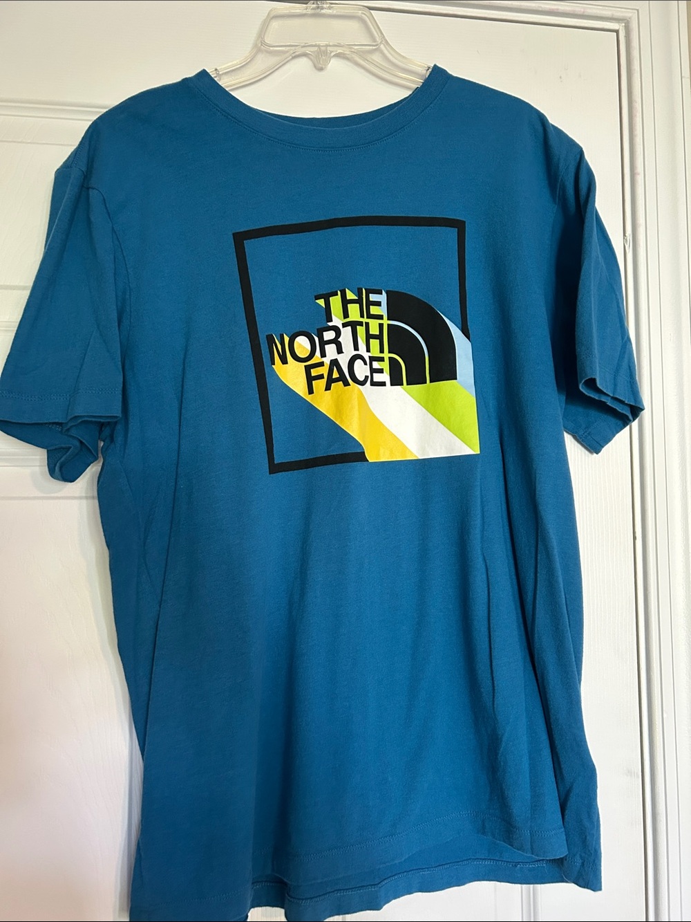 The North Face Men's Teal Short-Sleeve Logo Tee